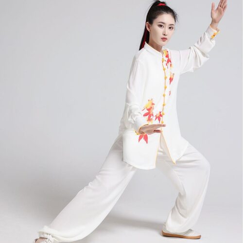 2026新款御承弹力棉枫叶款太极服武术服八段锦表演服男女款春夏秋