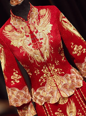 2026新款秀禾服新娘春夏龙凤褂中式婚服小个子婚纱礼服秀和中国风