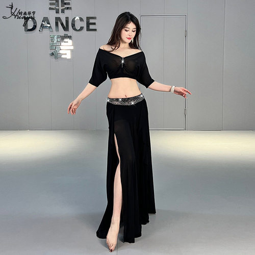 2026新款华宇肚皮舞服装东方舞蹈表演出服网纱练功服女团班服套装