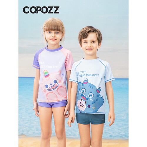 2026新款COPOZZ儿童泳衣男童泳衣裤防晒速干分体小童中大童
