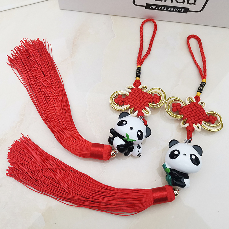 熊猫中国结可爱挂件中国风挂饰