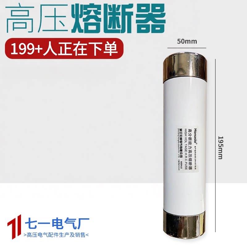 50x195 XRNP1高压熔断器保险熔管PT电压流互感器XRNT 6.3A 10安16