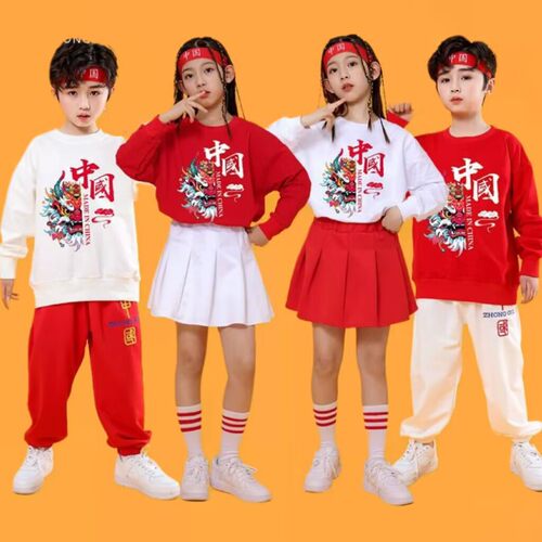 2026新款元旦儿童啦啦队演出服装龙年小学生运动会开幕式幼儿园表