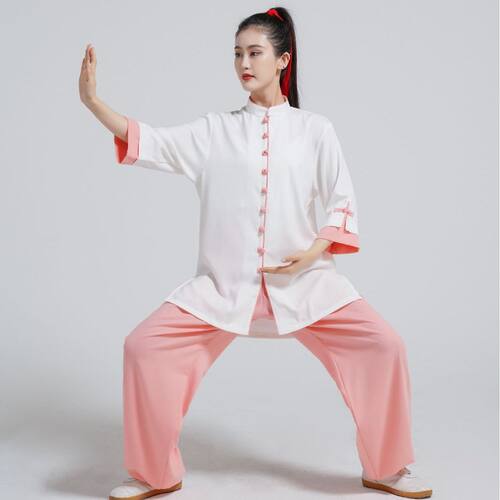 2026新款御承太极服武术服女高端棉麻太极拳练功服短袖服薄居士禅