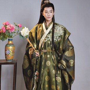 2026新款正版原创男款汉服春秋传统明制道袍褡护织金绣花日常古装