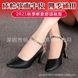 2026新款专业摩登舞鞋女成年软底跳舞鞋双人舞华尔兹交谊舞女鞋高