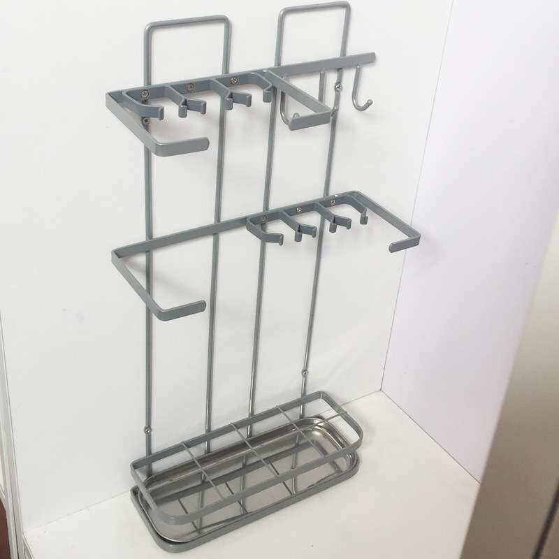 玄关壁挂雨伞架 家用酒店长柄伞折叠伞洋伞收纳架 配沥水盘
