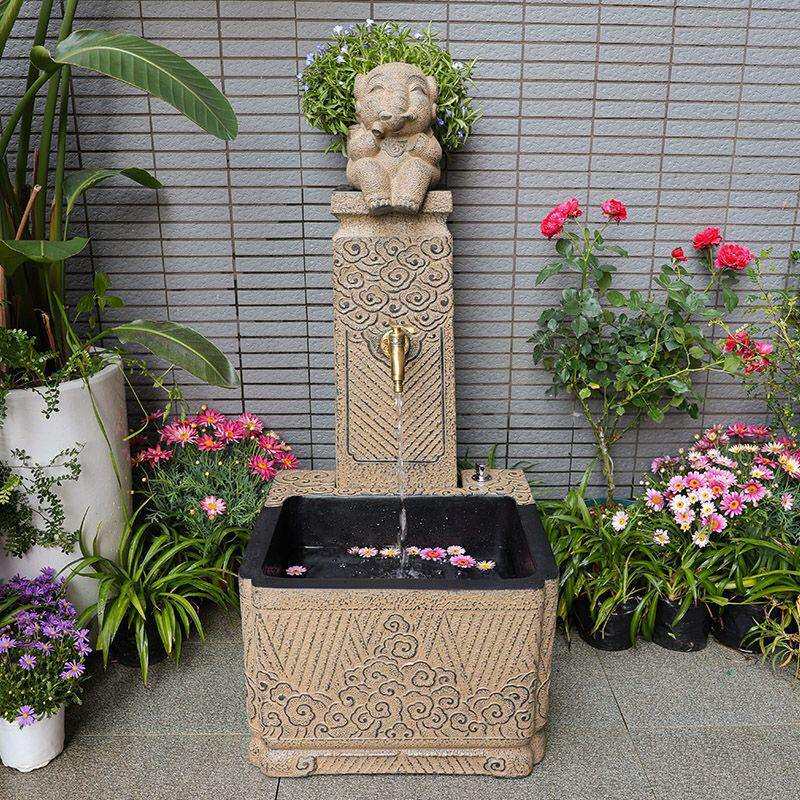 【8083人收藏】户外拖把池庭院花园墩布池室外阳台立柱水栓落地式