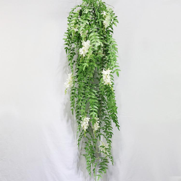仿真假藤条12头豆花大壁挂 婚庆装饰仿真植物墙装饰藤蔓 绿植藤条