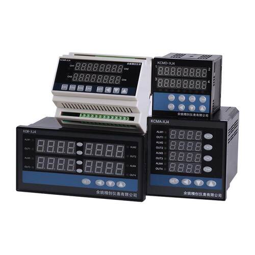 皓仪牌四路温控器KCMR-XJ4ARS输入4组4-20mA输出4组继电器带通讯
