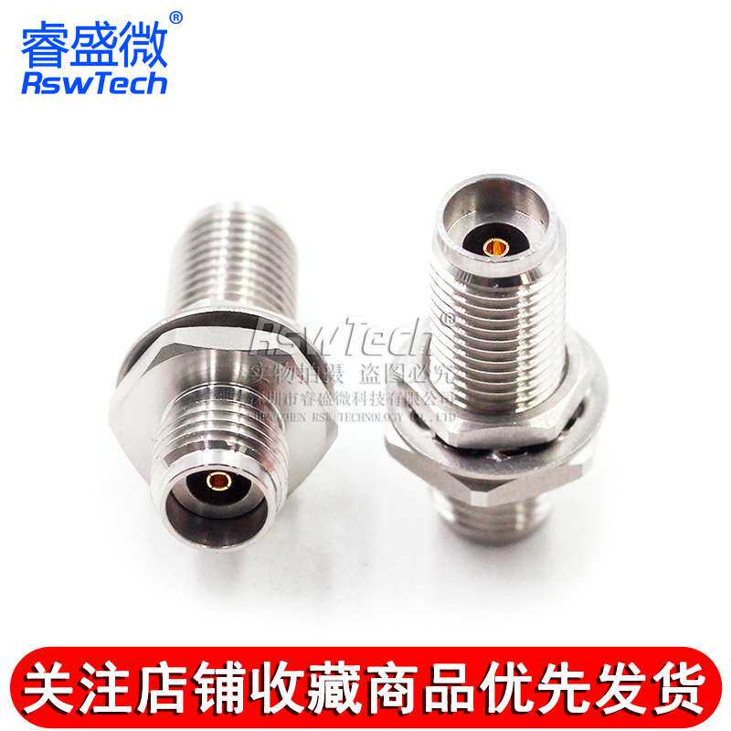 毫米波转接器 2.92-KYKG高频2.92MM母转母带防水圈螺母穿墙DC-50G