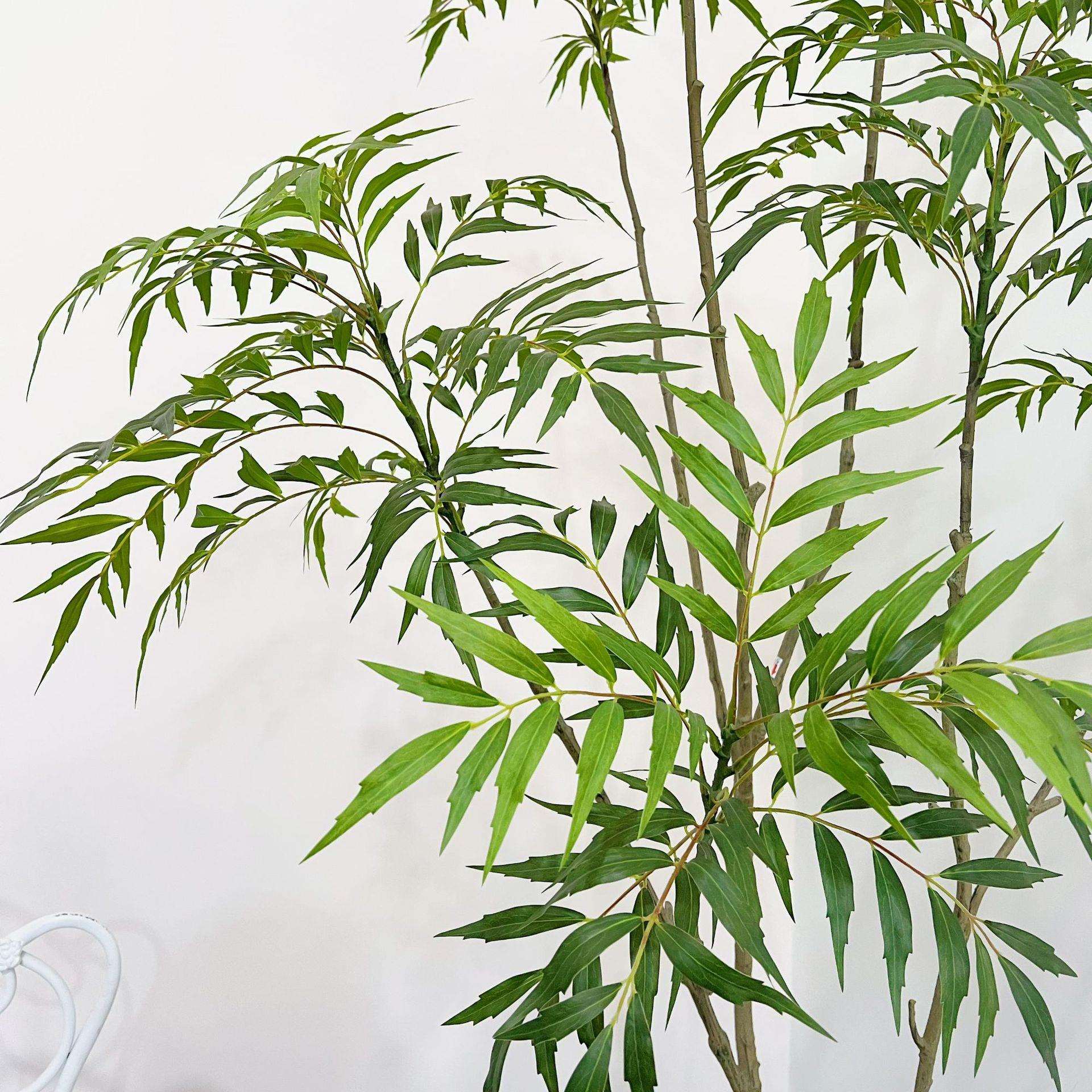 含阳仿真绿植十大功劳室内软装饰大盆栽客厅落地仿生假树植物摆件