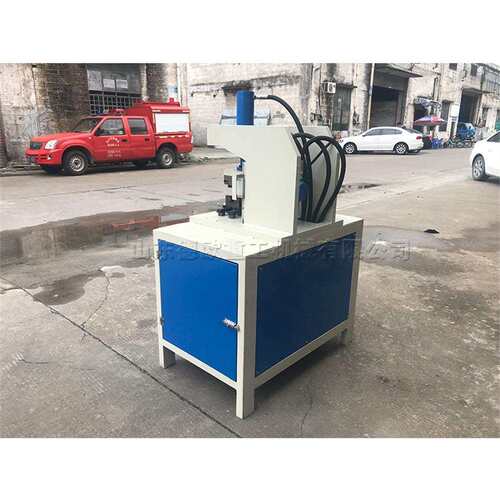 金属型材液压冲角机 电动台式管材切角机 不锈钢管角度切割机