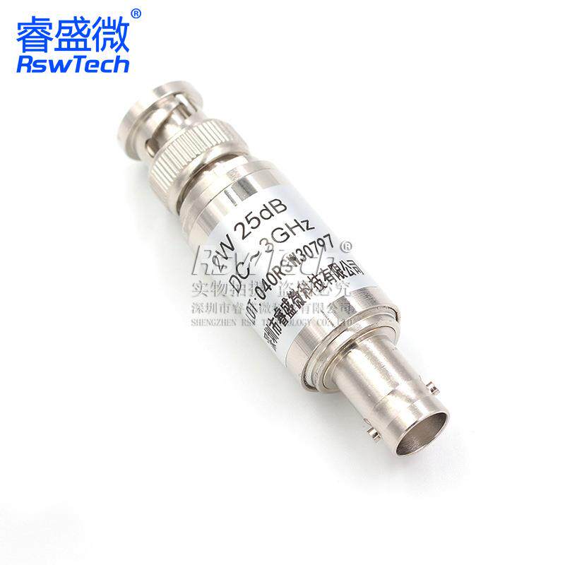 2W BNC/Q9固定同轴衰减器50欧姆DC-3GHz BNC-JK25DB公转母 睿盛微