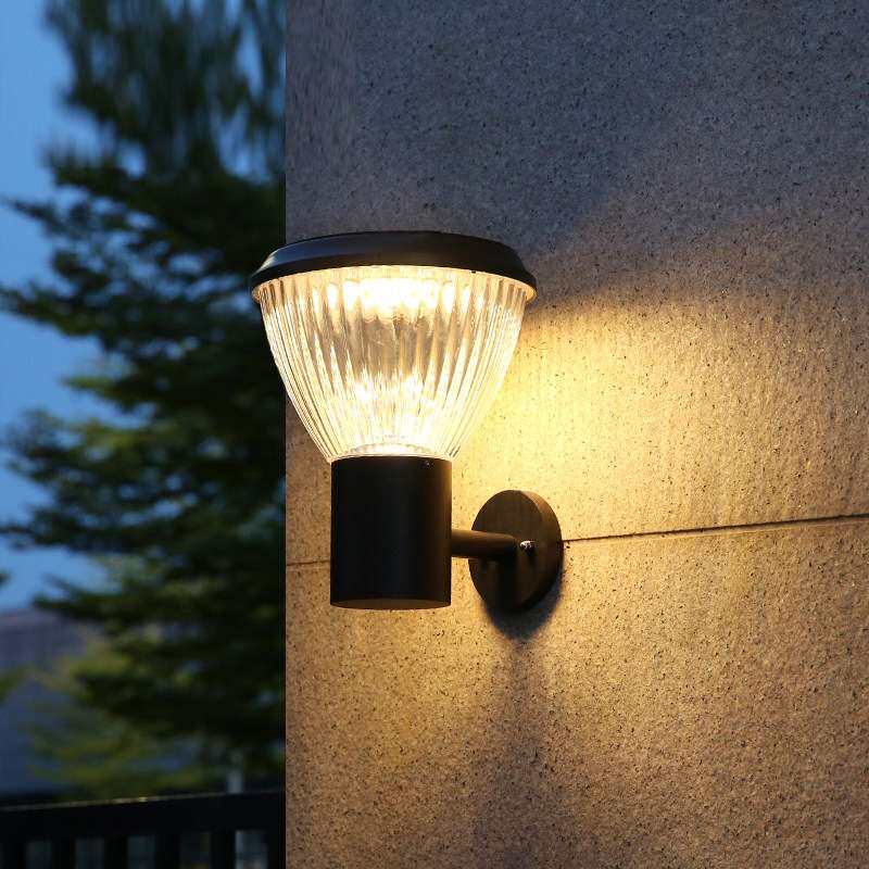 超亮太阳能壁灯家用室外门灯户外防水led露台花园别墅围墙灯4.5W