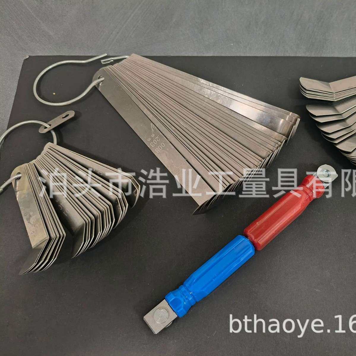 英制磨头塞规厚薄规串联把手重型卡车气门间隙调整专用塞尺4P套装