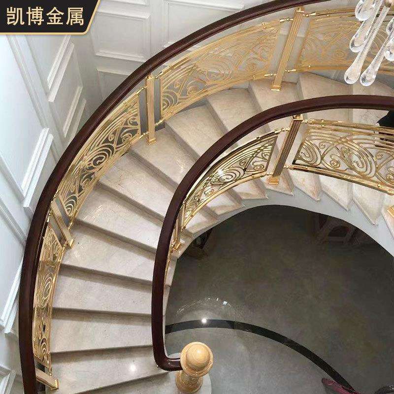 木质扶手整体楼梯室内旋转复式踏步板别墅阁楼整梯轻奢