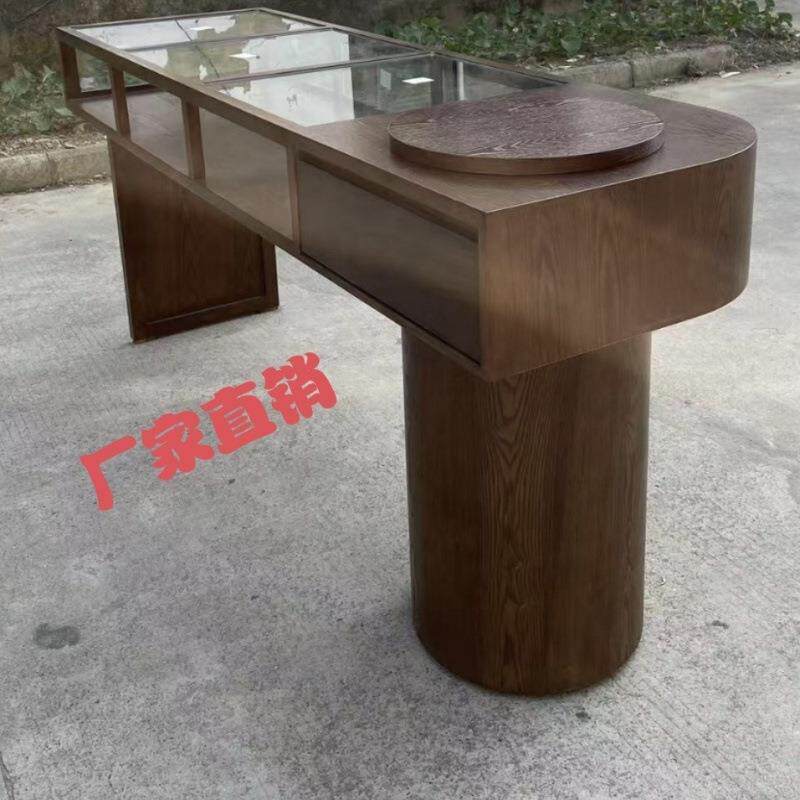 SJN服装店玻璃展示柜中岛台珠宝古玩玉器翡翠店陈列货架展示柜台