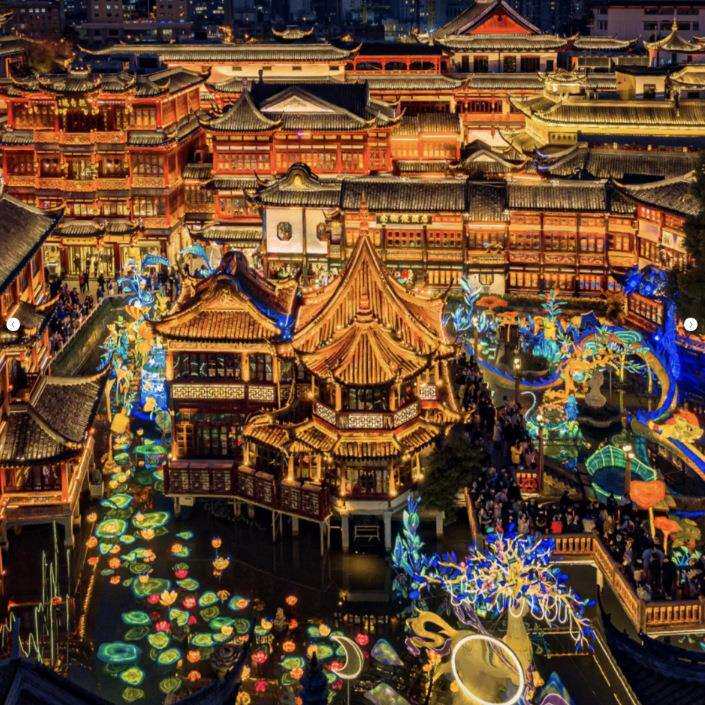 2024春节场景布置大唐不夜城元宵春节大型花灯亮化灯会景区氛围光