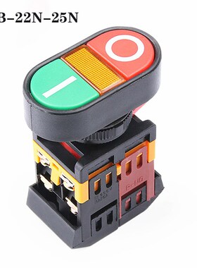 APBB-22N-25N 双键带灯  按钮开关 双位 带灯自复开关 10A