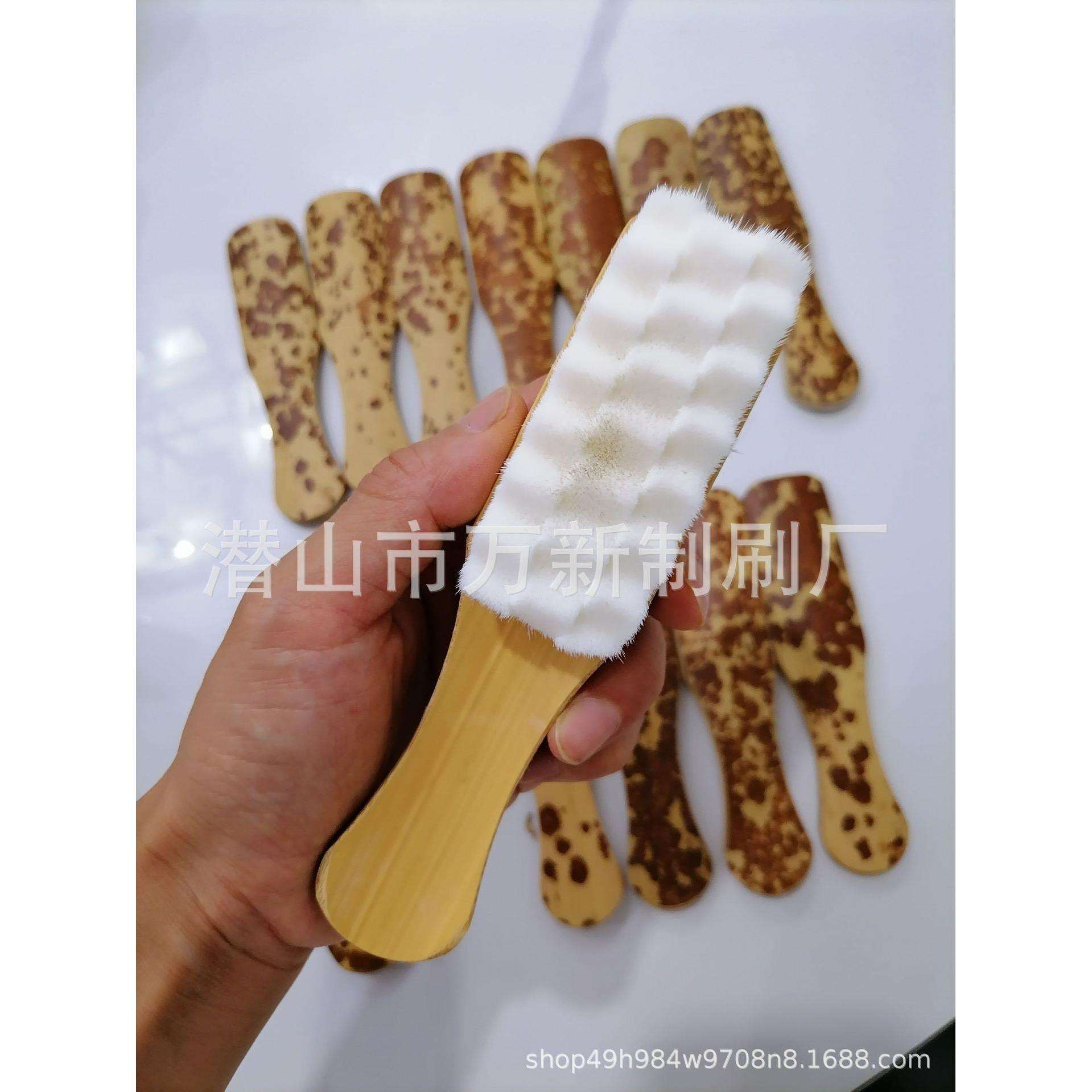 香妃万毛刷云妃核桃刷软硬万毛金刚菩提竹雕玉牌提亮刷子斑竹刷