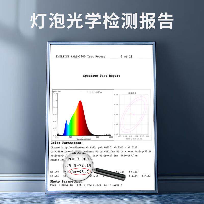 欧司朗（OSRAM）全光谱LED灯泡家用高显色节能灯泡E27螺口吊灯台