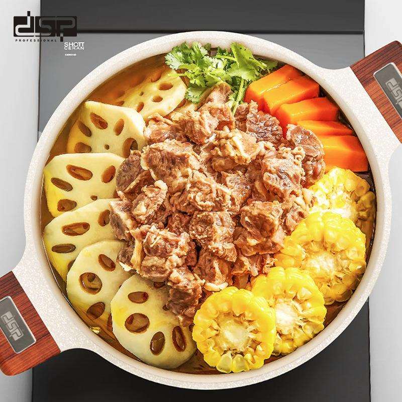 DSP丹松锅具套装组合不粘锅汤锅麦饭石四件套麦饭石不粘锅