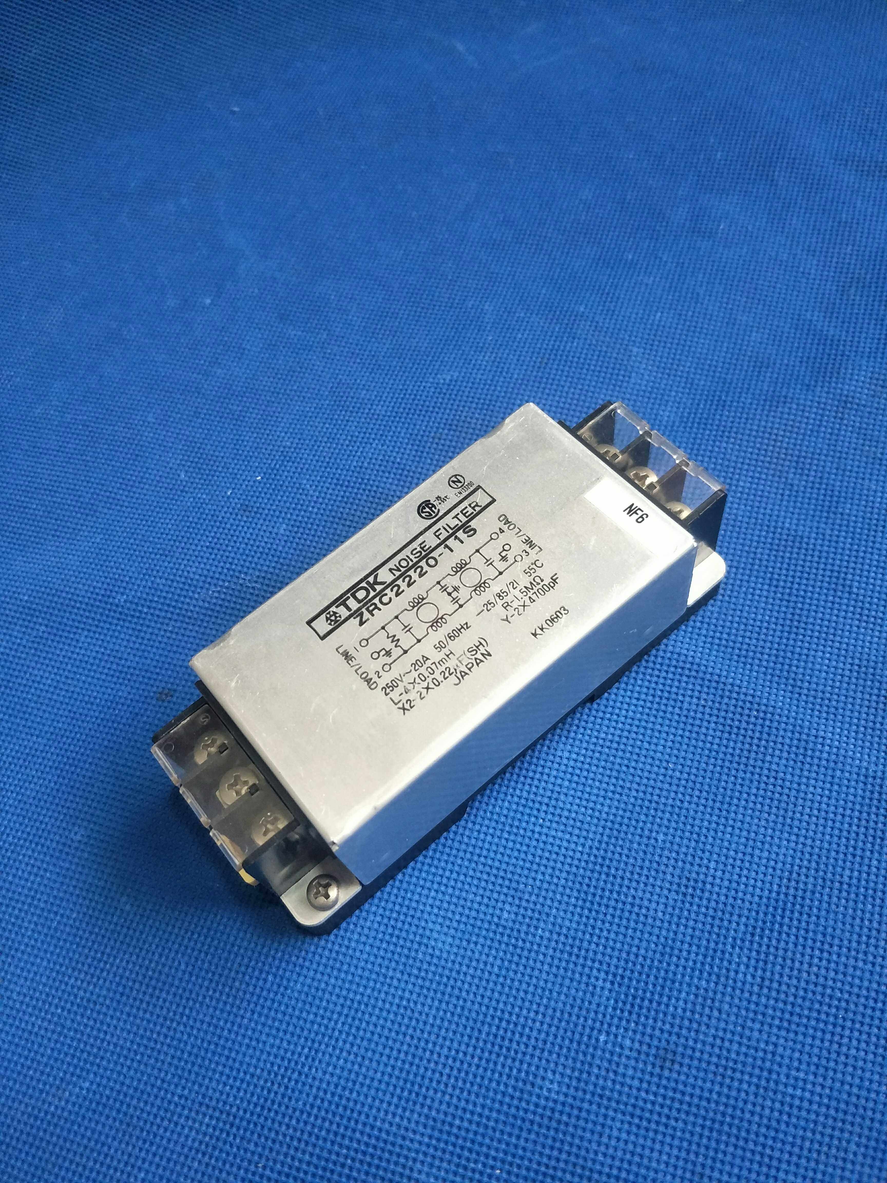 拆机 日本 东电化 TDK ZRC2220-11S 电源滤波器 20A 250VAC
