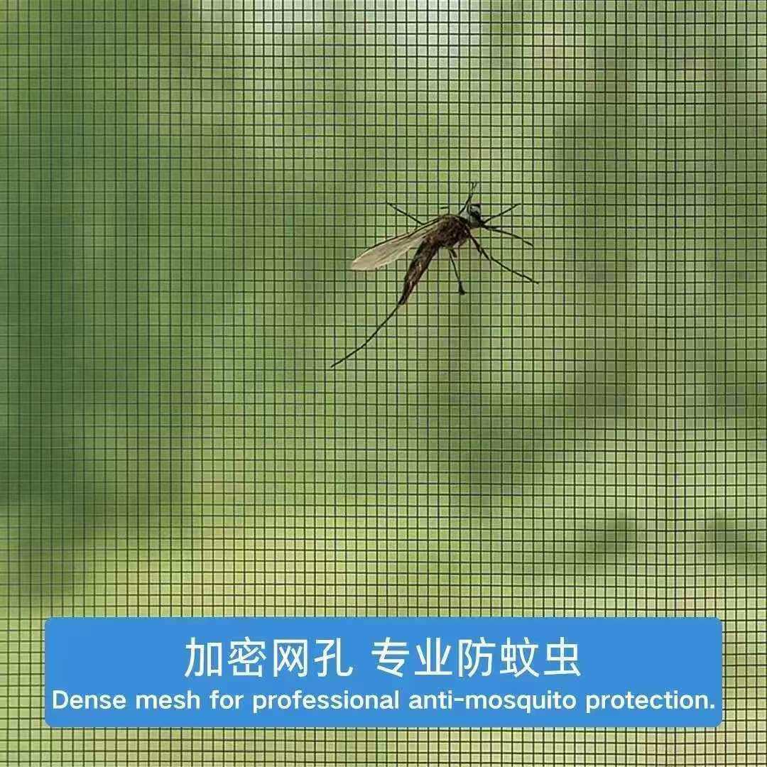 跨境耐磨损耐高温魔术贴自黏式免打孔磁性家用防蚊虫玻璃纤维门帘