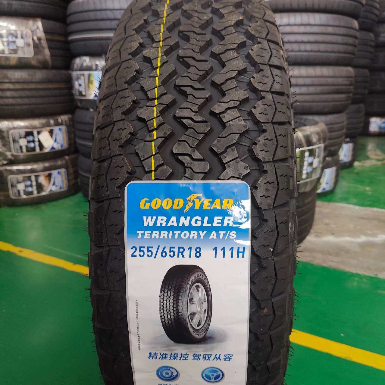 固特异255/65R18 牧马人 TERRITORY AT/S 111H 原配:福特游骑侠