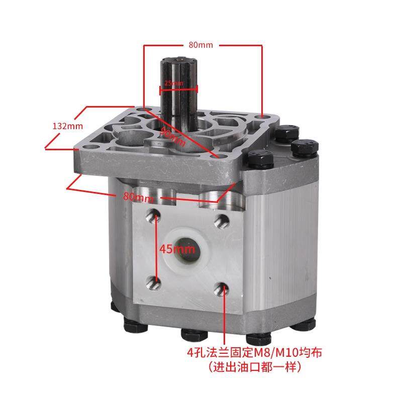 齿轮油泵CBT-E532E550E563E580单键左右旋铲车装载机系统液压泵