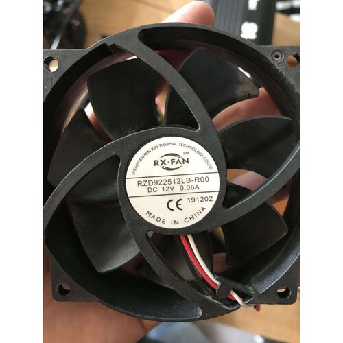 RX-FAN RZD922512LB-R00 DC 12V 0.08A 9.2厘米圆形静音散热风扇