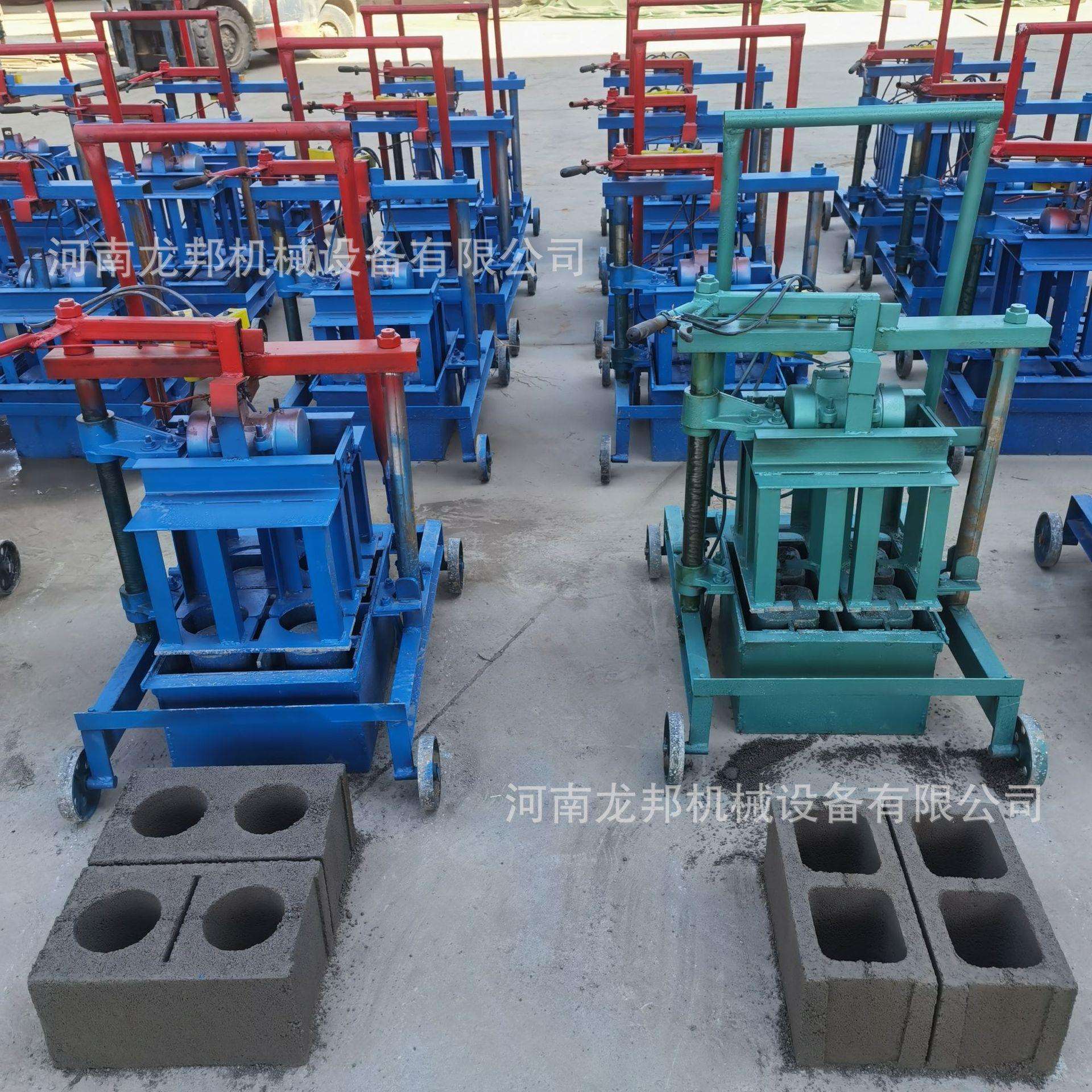小型移动水泥砖机 空心砌块免烧水泥砖机 小移动半自动水泥砖机