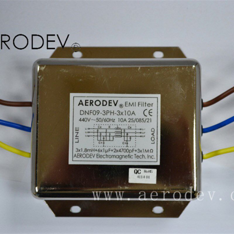 原装埃德 AERODEV 三相交流电源滤波器 DNF09-3PH-3X10A 正品特价