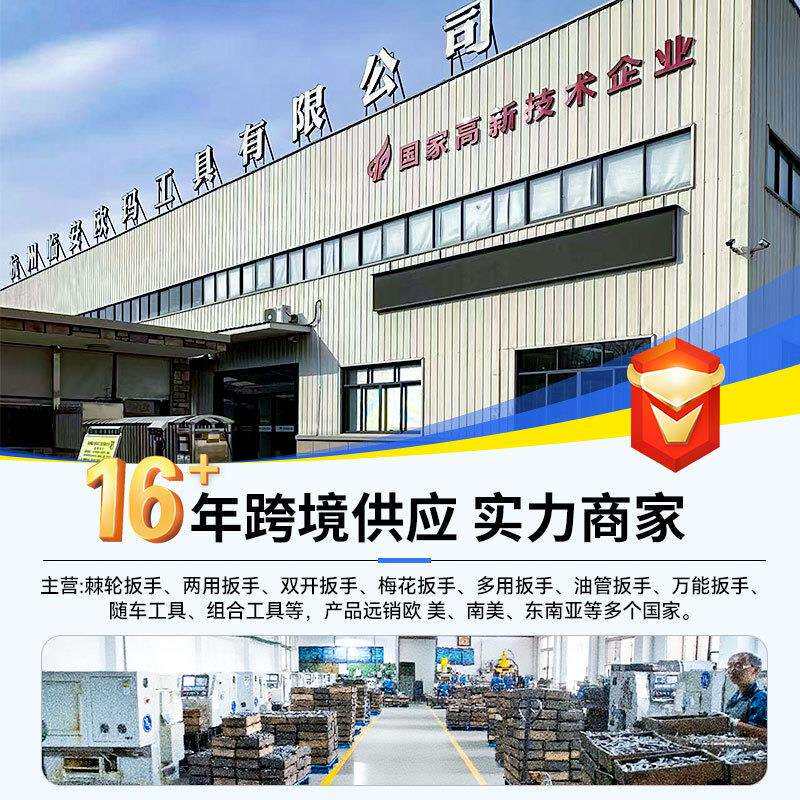72齿固定头棘轮两用扳手汽修工具梅花省力快手扳手套装五金