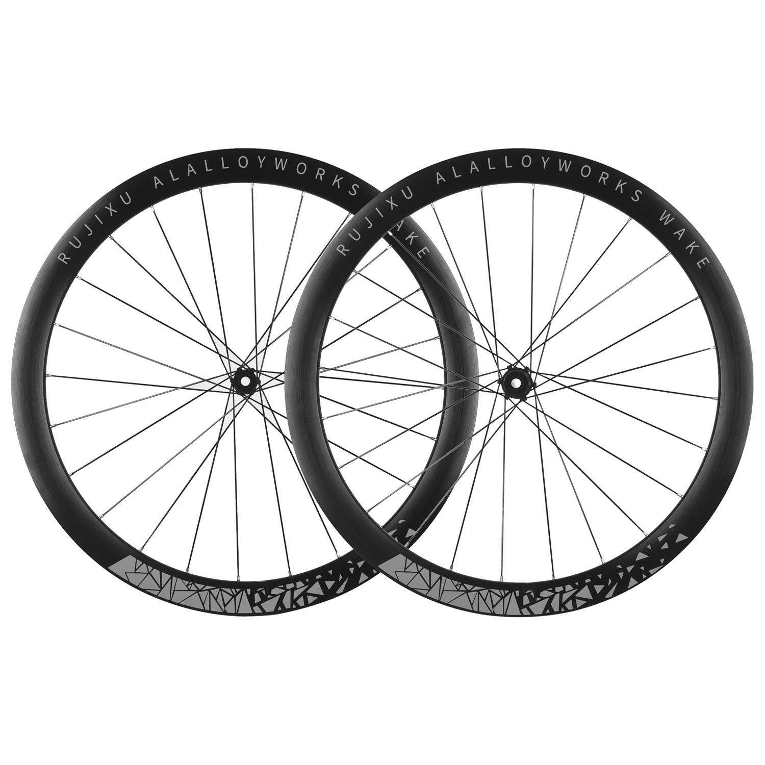 锐杰逊700C瓜车轮组120响45-29mm公路碟刹自行车轮组铝合金