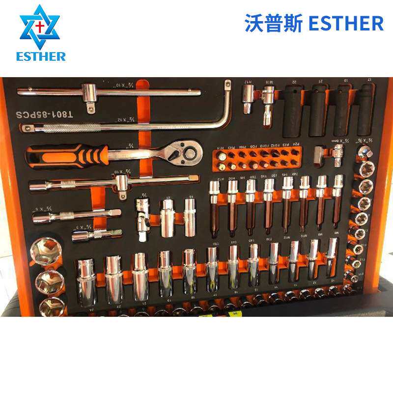 多尺寸汽修抽屉工具车EVA内衬 工具箱雕刻成型冷热压海绵EVA内托