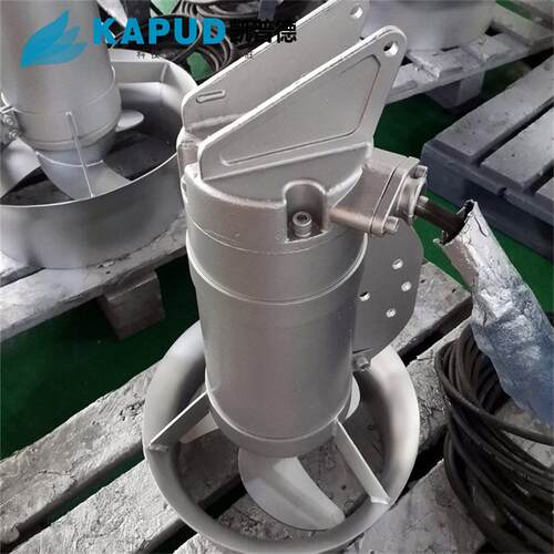 1.5KW 高速推进潜水搅拌机安装图 带转向调节 QJB1.5/6-260/3-980