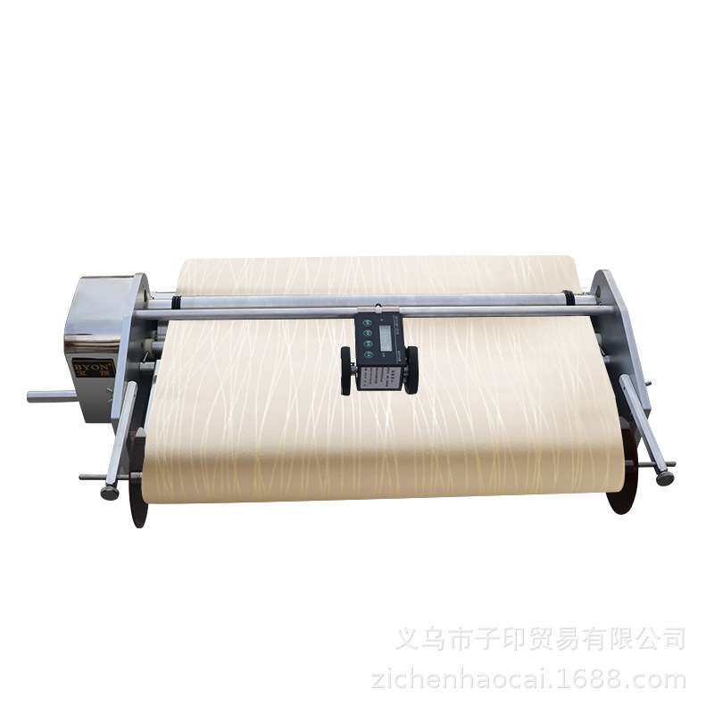 宝预手摇式不锈钢壁纸上胶机墙纸刷过打涂胶机自带计米器