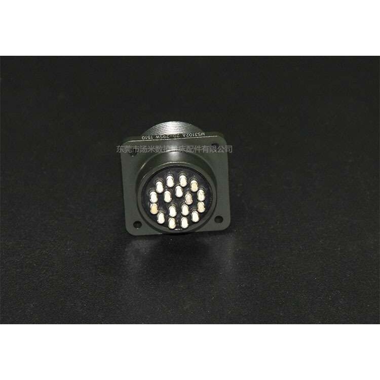 CNC第四轴发那科维修伺服电机编码器线航空插头MS3102A 20-29SW