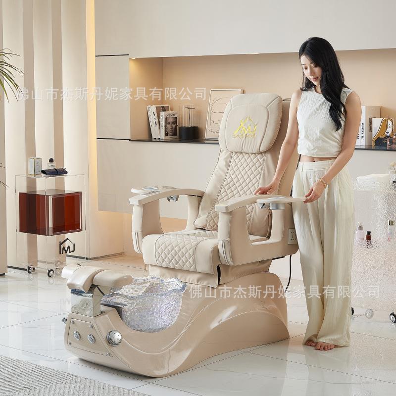 豪华沐足椅沙龙家具电动按摩足部水疗椅足疗美甲椅洗脚泡脚修甲椅