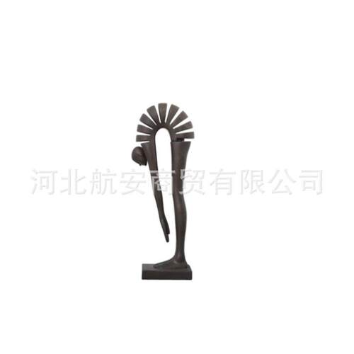 现代简约创意弯腰人弯曲人摆件样板房售楼处桌面书架软装饰品工艺