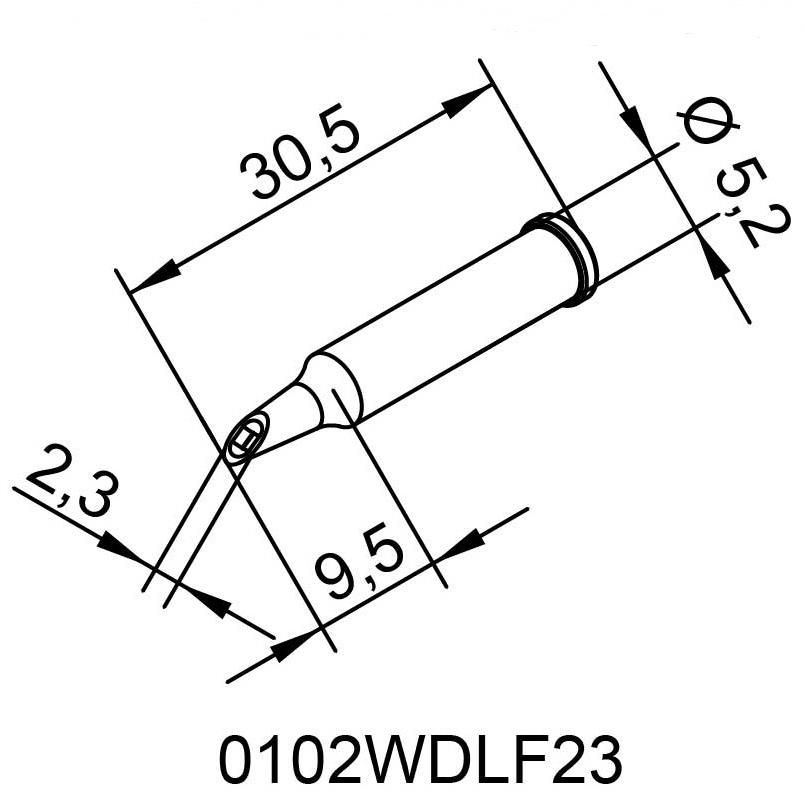 德国ERSA 0102WDLF23 马蹄型烙铁头 0102WDLF2.3
