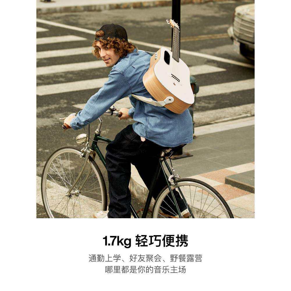 【】拿火吉他BLUE LAVA源男女生新手初学者民谣吉他旅行36寸