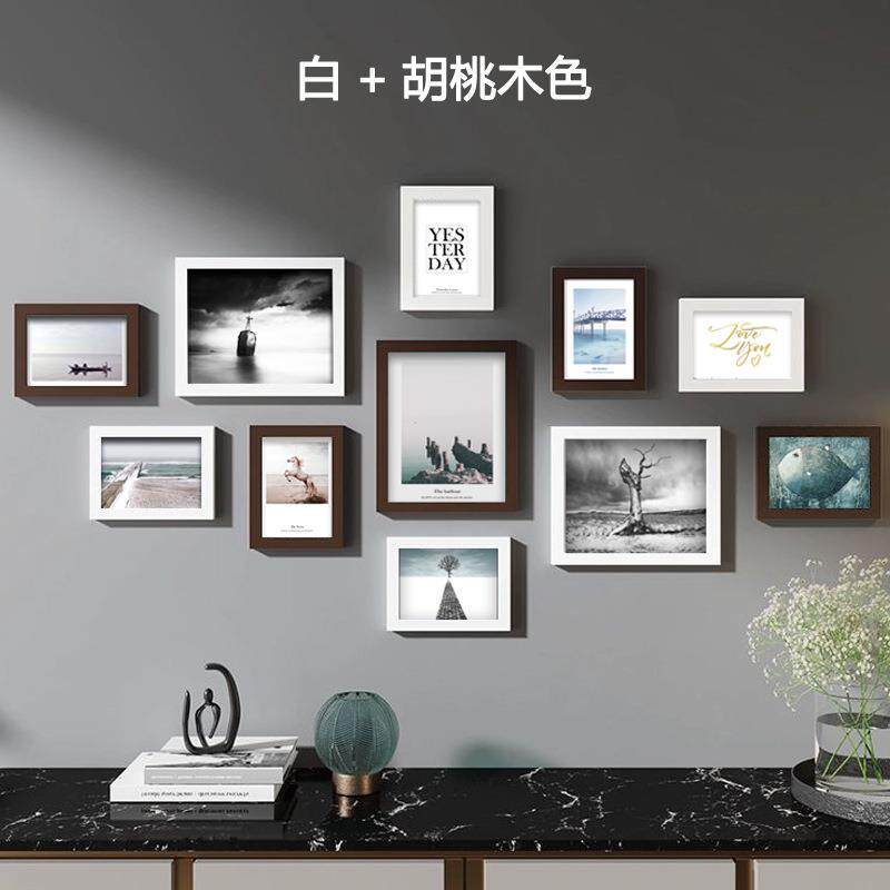 照片墙组合相框创意装饰PVC挂墙新中式11套装厂家直销画框