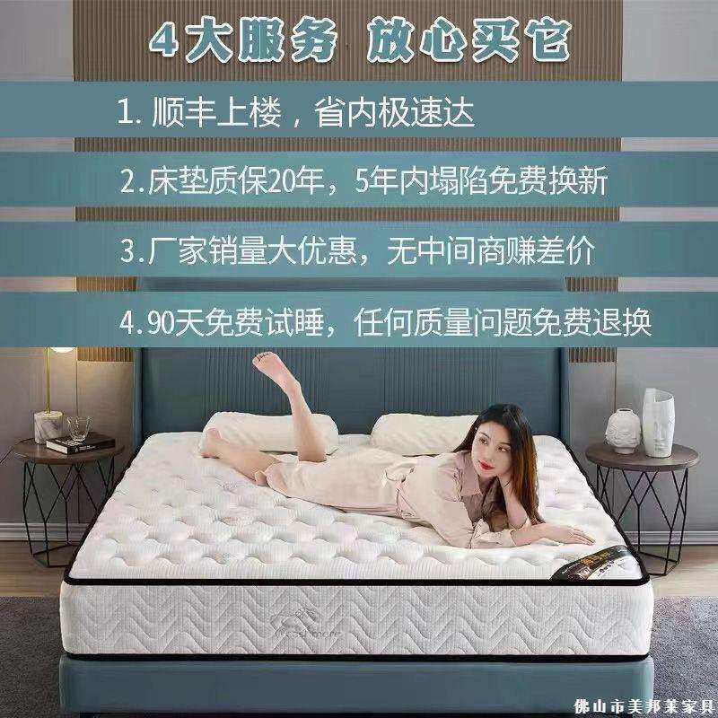 床垫软垫家加厚两用软床垫经济型20CM厚家用弹簧乳胶椰棕租房