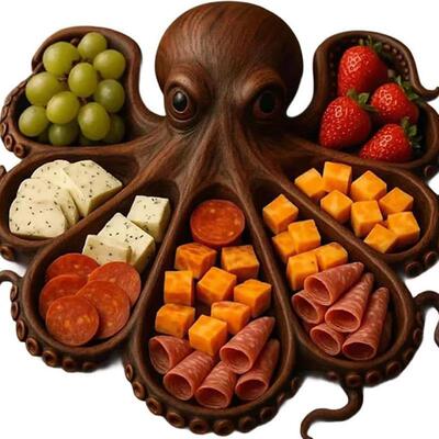 亚马逊跨境新款Octopus Charcuterie Platter章鱼熟食拼盘厨房