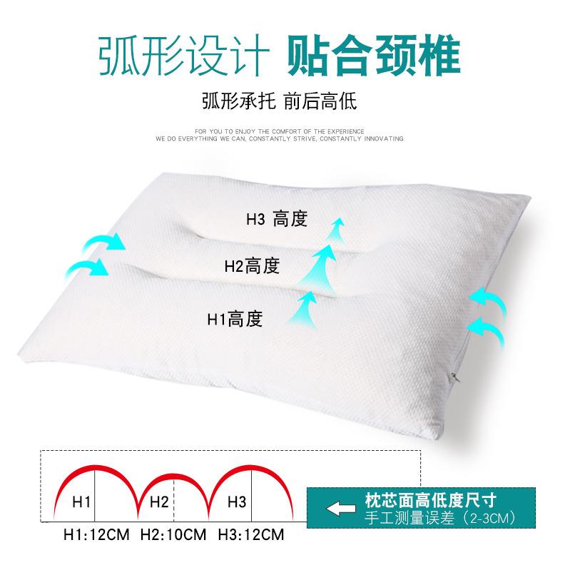 乳胶枕头颗粒填充枕成人单人枕高低透气枕芯酒店枕透气舒适