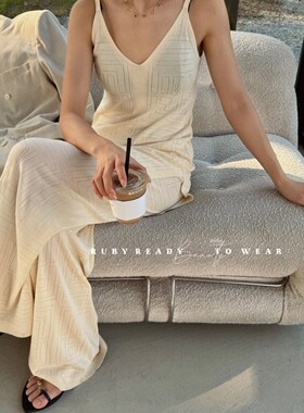 Rubystudios/2024长岛情书 北欧极简小众吊带套装