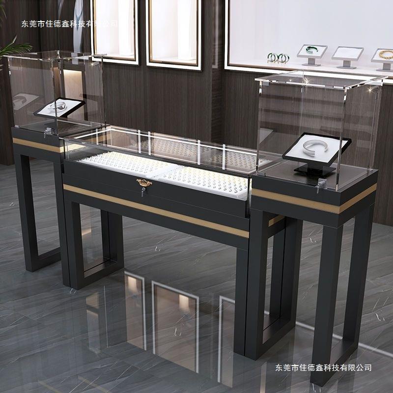 烤漆珠宝展示柜首饰品玉器翡翠玻璃柜台展厅展馆博物馆柜子展柜柜